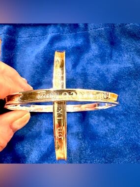Tiffany & Co. double interlocking silver bangle bracelets. Great condition!